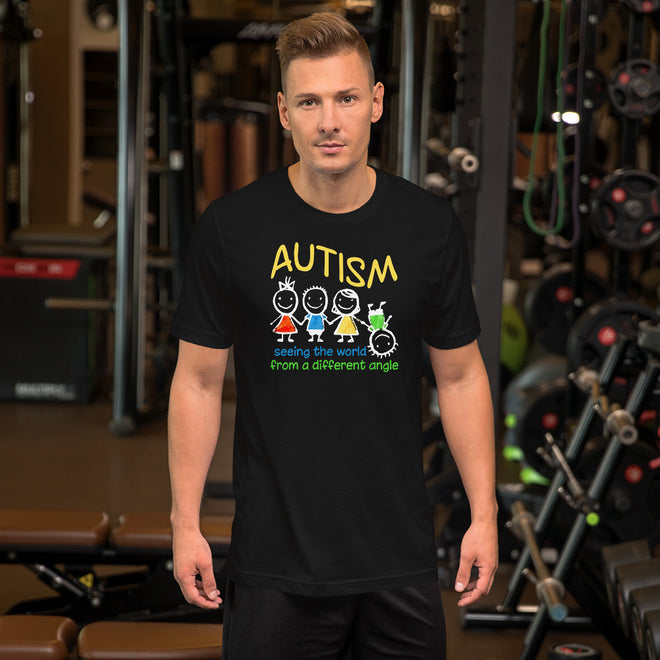 Autism Dad T Shirts | Seeing The World At A Different Angle - LakiKid