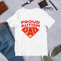 Autism Dad T Shirts | Proud Autism Dad Superhero Shield - LakiKid