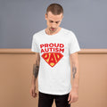 Autism Dad T Shirts | Proud Autism Dad Superhero Shield - LakiKid