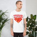 Autism Dad T Shirts | Proud Autism Dad Superhero Shield - LakiKid