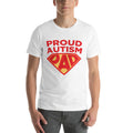 Autism Dad T Shirts | Proud Autism Dad Superhero Shield - LakiKid