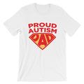 Autism Dad T Shirts | Proud Autism Dad Superhero Shield - LakiKid