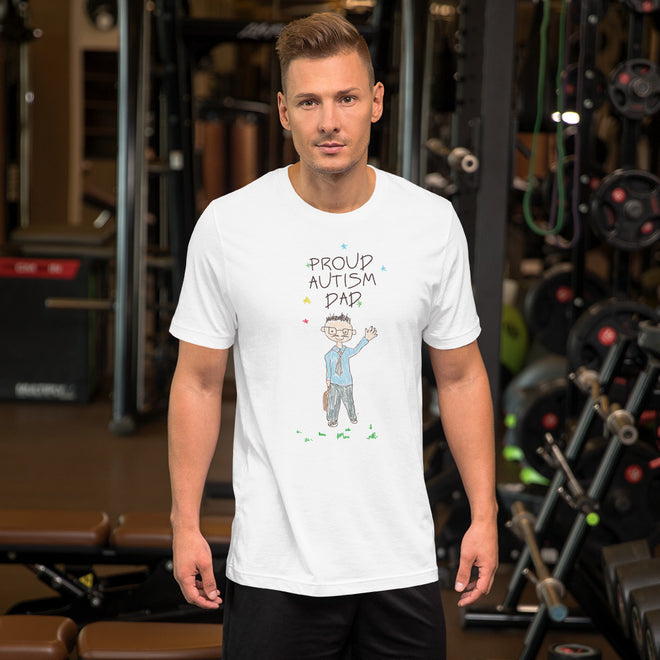 Autism Dad T Shirts | Proud Autism Dad Autism Awareness T-Shirt - LakiKid