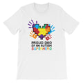 Autism Dad T Shirts | Proud Dad Of An Autism Superhero Puzzle Piece T-Shirt - LakiKid