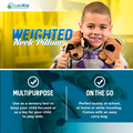Weighted Neck Pillow for Kids: Perfect Travel Companion for long plane and car rides with Extra Sensory Input. Help Anxiety in Kid - 3 lbs by LakiKid - LakiKid