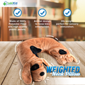 Weighted Neck Pillow for Kids: Perfect Travel Companion for long plane and car rides with Extra Sensory Input. Help Anxiety in Kid - 3 lbs by LakiKid - LakiKid