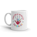 Autism Awareness Merchandise | Proud Dad Of An Autism Superhero Hand Print Mugs - LakiKid