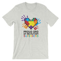 Autism Dad T Shirts | Proud Dad Of An Autism Superhero Puzzle Piece T-Shirt - LakiKid