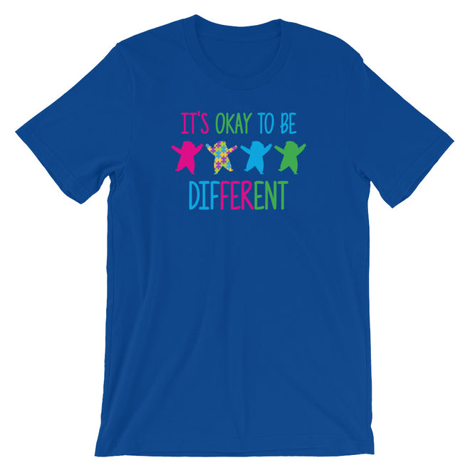 Autism Dad T Shirts | It's Okay To Be Different - LakiKid