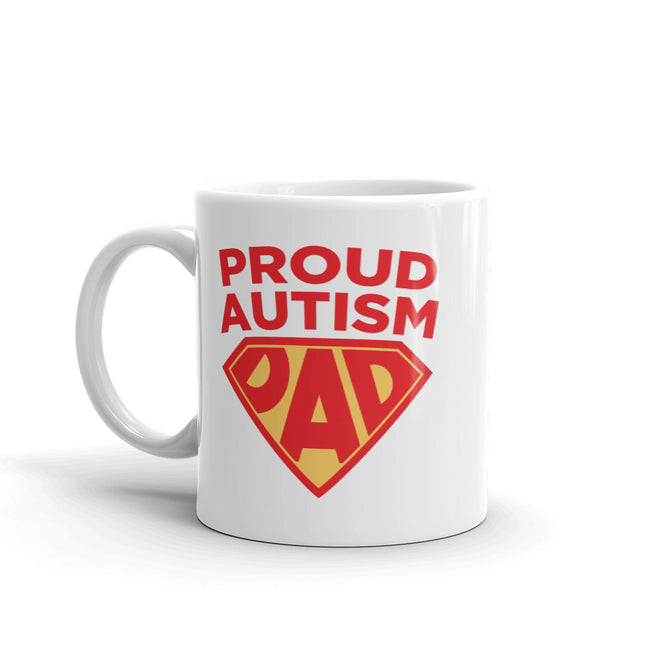 Autism Awareness Merchandise | Proud Autism Dad Superhero Shield Mugs - LakiKid