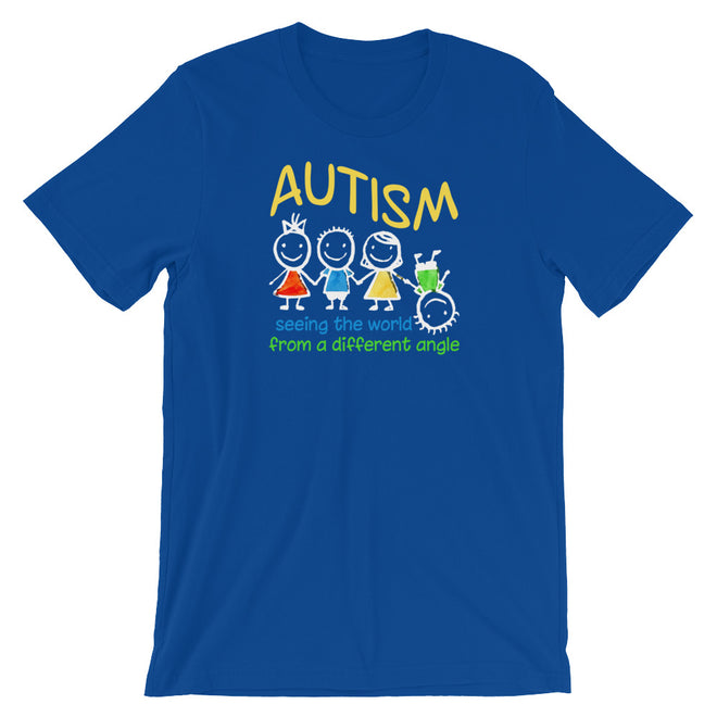 Autism Dad T Shirts | Seeing The World At A Different Angle - LakiKid