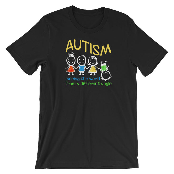 Autism Dad T Shirts | Seeing The World At A Different Angle - LakiKid