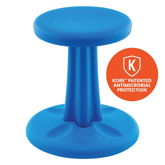 Kore Patented WOBBLE Chair | Now Antimicrobial Protection | Stem Flexible Seating | Made in the USA - Active Sitting Kids - Various Sizes & Colors - LakiKid