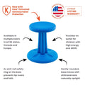 Kore Patented WOBBLE Chair | Now Antimicrobial Protection | Stem Flexible Seating | Made in the USA - Active Sitting Kids - Various Sizes & Colors - LakiKid