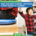 Wiggle Seats for Sensory Kids: Inflatable Wobble Cushion/Wiggle Cushion - Perfect for Flexible Seating Classroom, Includes Air Pump by LakiKid (13") - LakiKid