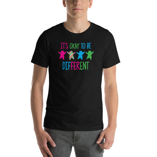 Autism Dad T Shirts | It's Okay To Be Different - LakiKid