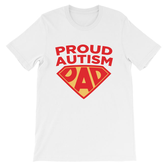 Autism Dad T Shirts | Proud Autism Dad Superhero Shield - LakiKid