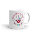 Autism Awareness Merchandise | Proud Dad Of An Autism Superhero Hand Print Mugs - LakiKid