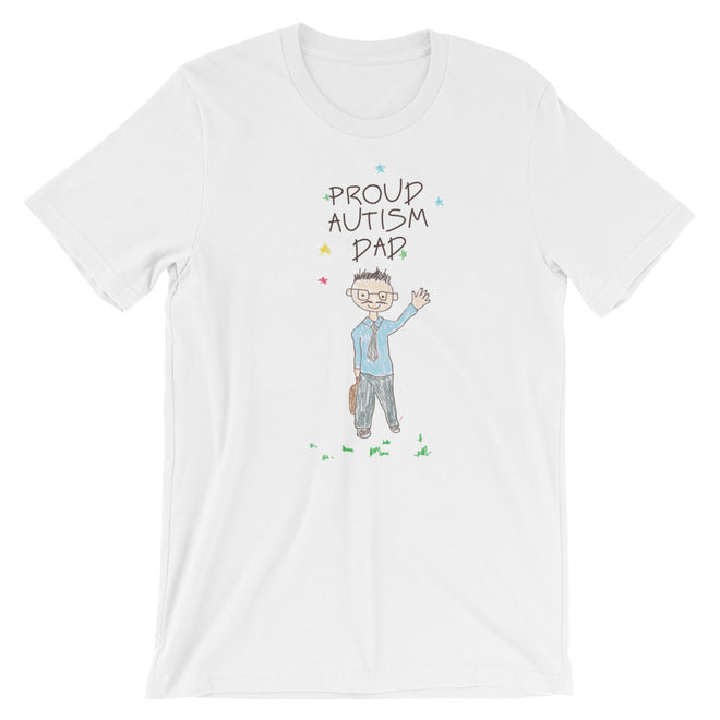 Autism Dad T Shirts | Proud Autism Dad Autism Awareness T-Shirt - LakiKid